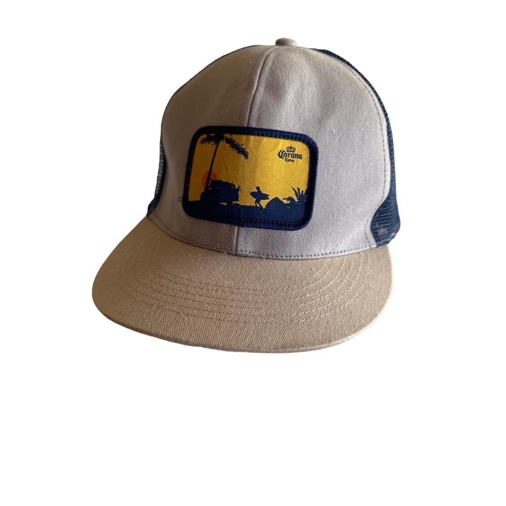 Corona Blue and Tan Trucker Hat